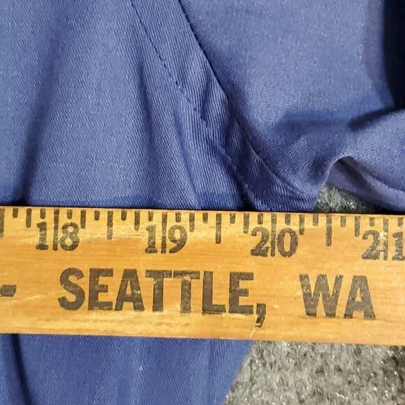 Van Heusen Fitted Wrinkle Free Dress Shirt Men's Size M 15 1/2 34/35 Royal Blue - Picture 6 of 9